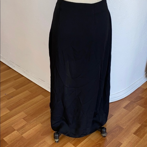 Zara black wrap double goth skirt with lace S - Picture 5 of 5